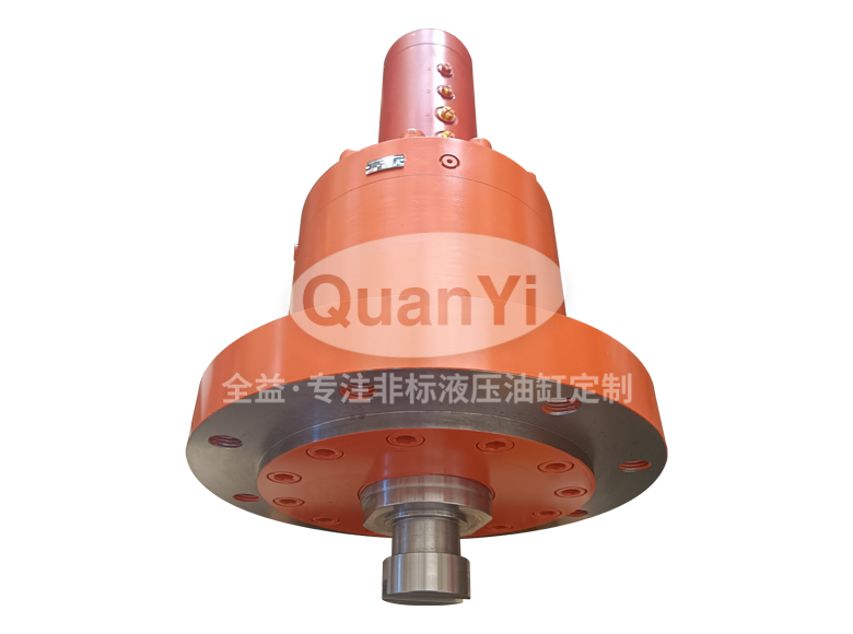 常州全益機(jī)械制造有限公司-重卷切邊卷取機(jī)用旋轉(zhuǎn)液壓缸300/160-65（配旋轉(zhuǎn)接頭）300/160-65（配旋轉(zhuǎn)接頭）